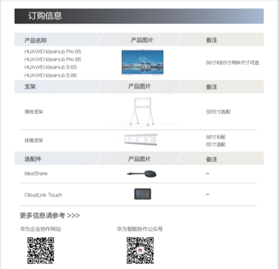 華為HUAWEIIdeaHaubS86,IdeaHaubPro86企業智慧屏